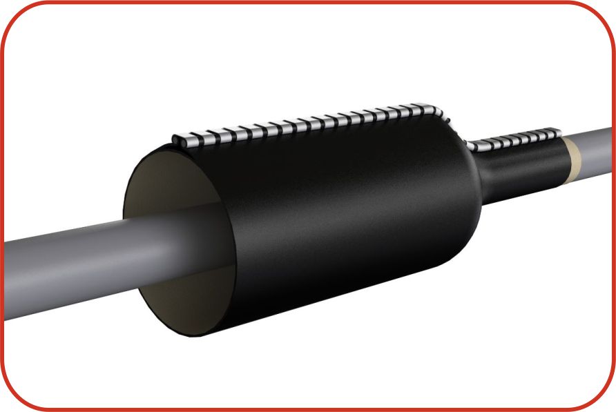 Heat Shrink Wrap Around Sleeves in application